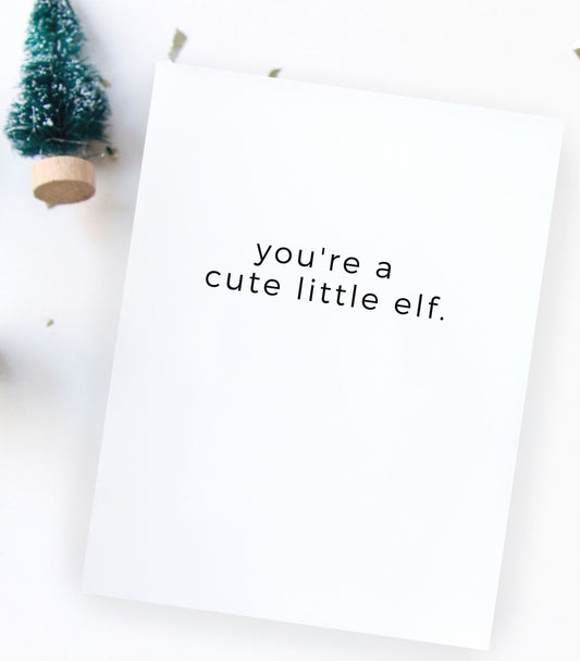 Cute Little Elf Card