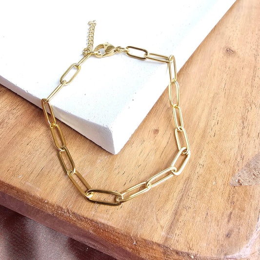 Luxe Paper Clip Bracelet
