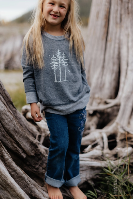 Youth Three Pines Crewneck