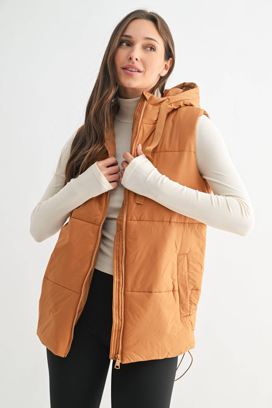 Longline Camel Vest